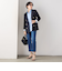 【RM denim】スリットクロップドハイウエストデニム