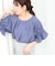 サップタンブラー2WAY袖ギャザーブラウス