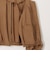 麻調ノーカラーホイップスリーブブルゾン