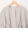 ウエスト絞りカットソー羽織