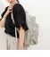 GATHERED NYLON BACKPACK