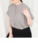 バックヨークテープ半袖ブラウス
