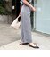 《セットアップ対応》リネンライクシャンブレーワイドパンツ