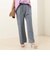 《セットアップ対応》リネンライクシャンブレーワイドパンツ