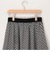チェックサークルスリットスカート