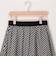チェックサークルスリットスカート