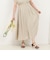 麻調フィット＆フレアワンピース