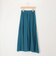 麻調シアーラップ風フレアスカート