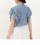 シアーデニムウエスト切替ブラウス