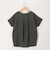麻調ジャージー袖口ダブルTシャツ