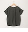 麻調ジャージー袖口ダブルTシャツ