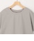 麻調ジャージー袖口ダブルTシャツ