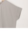 麻調ジャージー袖口ダブルTシャツ