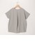 麻調ジャージー袖口ダブルTシャツ