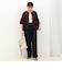 麻調シアーピンタックギャザーブラウス