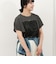 ロゴ＋レースTシャツ