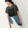 ロゴ＋レースTシャツ