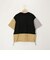 スエード×ポンチパネル切り替えTee
