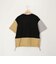 スエード×ポンチパネル切り替えTee