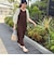 麻調シアースパンバイヤスワンピース