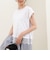 《接触冷感》《吸水速乾》DRY COTTON裾レースTシャツ