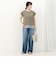 《接触冷感》《吸水速乾》DRY COTTON裾レースTシャツ