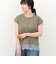 《接触冷感》《吸水速乾》DRY COTTON裾レースTシャツ