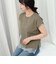 《接触冷感》《吸水速乾》DRY COTTON裾レースTシャツ