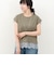 《接触冷感》《吸水速乾》DRY COTTON裾レースTシャツ