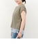 《接触冷感》《吸水速乾》DRY COTTON裾レースTシャツ