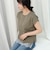 《接触冷感》《吸水速乾》DRY COTTON裾レースTシャツ