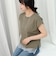 《接触冷感》《吸水速乾》DRY COTTON裾レースTシャツ