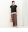 《接触冷感》《吸水速乾》DRY COTTON裾レースTシャツ