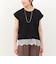《接触冷感》《吸水速乾》DRY COTTON裾レースTシャツ