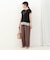 《接触冷感》《吸水速乾》DRY COTTON裾レースTシャツ