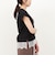 《接触冷感》《吸水速乾》DRY COTTON裾レースTシャツ