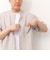 TECHキャンバスバンドカラー半袖シャツ