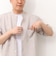 TECHキャンバスバンドカラー半袖シャツ