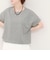 異素材バイカラーＴシャツ