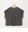 ジャージーピンタックサイド切替プルオーバーカットソー