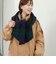 【TWEEDMILL】別注チェック柄フード付きマフラー