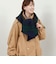 【TWEEDMILL】別注チェック柄フード付きマフラー