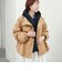 【TWEEDMILL】別注チェック柄フード付きマフラー
