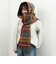 【TWEEDMILL】別注チェック柄フード付きマフラー