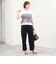 シアーチェックビスチェ付きTシャツ