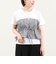 シアーチェックビスチェ付きTシャツ