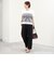 シアーチェックビスチェ付きTシャツ