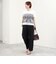 シアーチェックビスチェ付きTシャツ