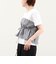 シアーチェックビスチェ付きTシャツ