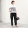 シアーチェックビスチェ付きTシャツ